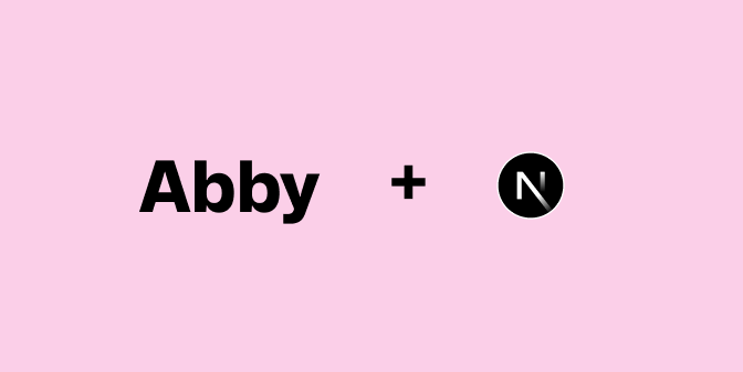 Abby + Next.js Logos